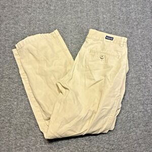 Patagonia Twill Chino Pants Men Size 30 Khaki Organic Cotton Hiking Gorpcore